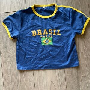 Brasil Graphic Baby Tee